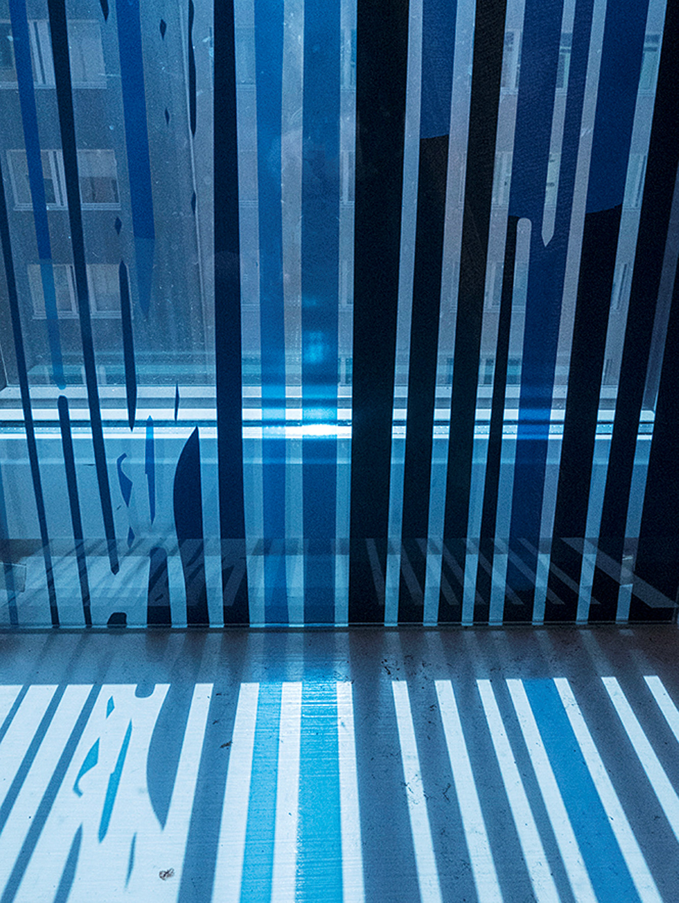 Ett av de blåa provtrycken.