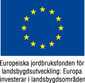 Finansiärens logotyp: EU-flagga med texten Europeiska jordbruksfonden för landsbygdsutveckling.