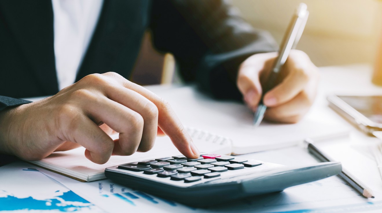 Bild på en miniräknare