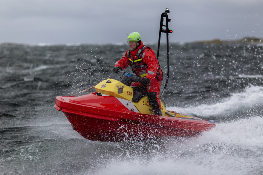 man på rescue runner