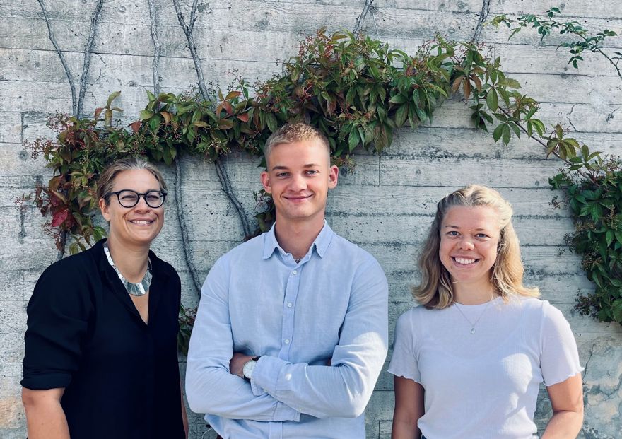 Sandra Olsson, Marcus Lorentzon och Nora Nyborg