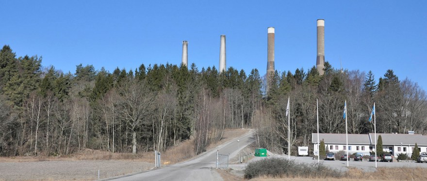 De fyra skorstenarna i Stenungsund.