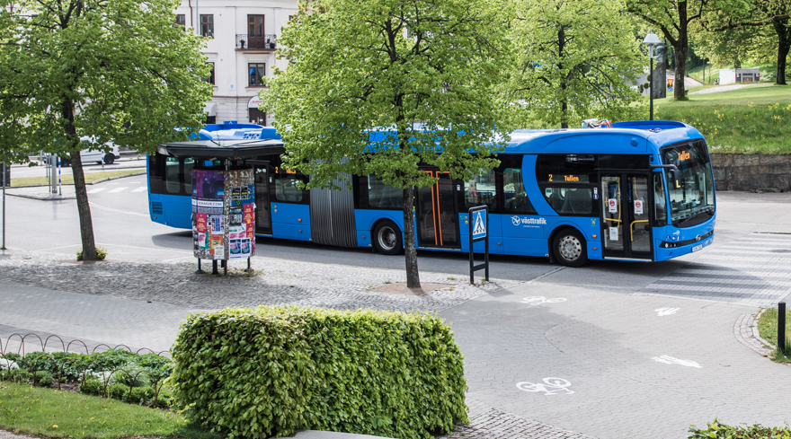 En stadsbuss i Borås