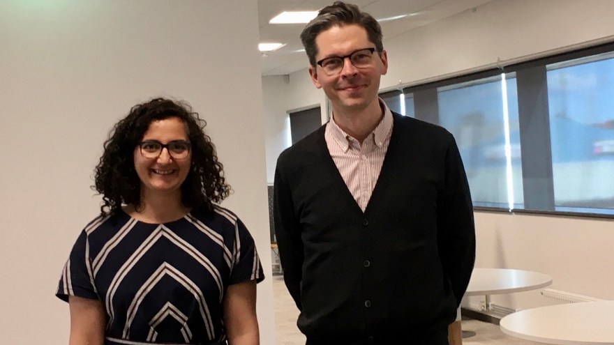 En kvinna och en man