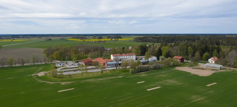 Flygbild över Uddetorp