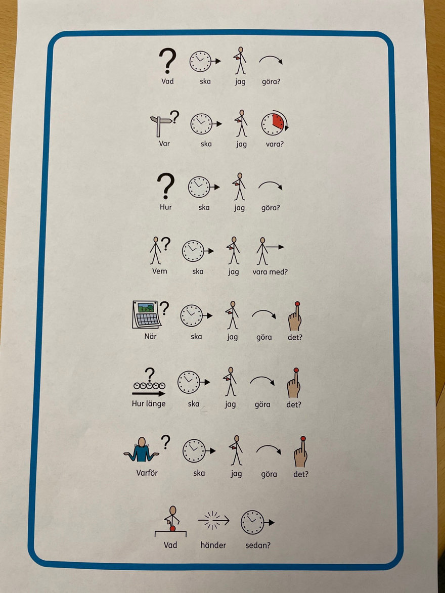 åtta frågor BUP arbetsterapi