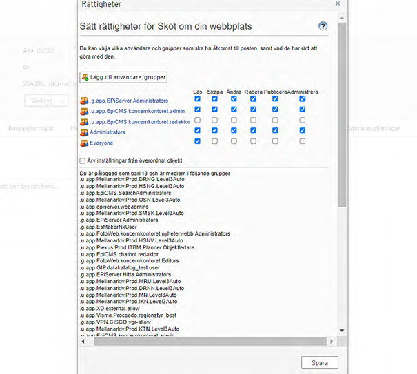 under lägg till användare grupper kan du se en lista med egenskaper som måste fyllas i för varje användare