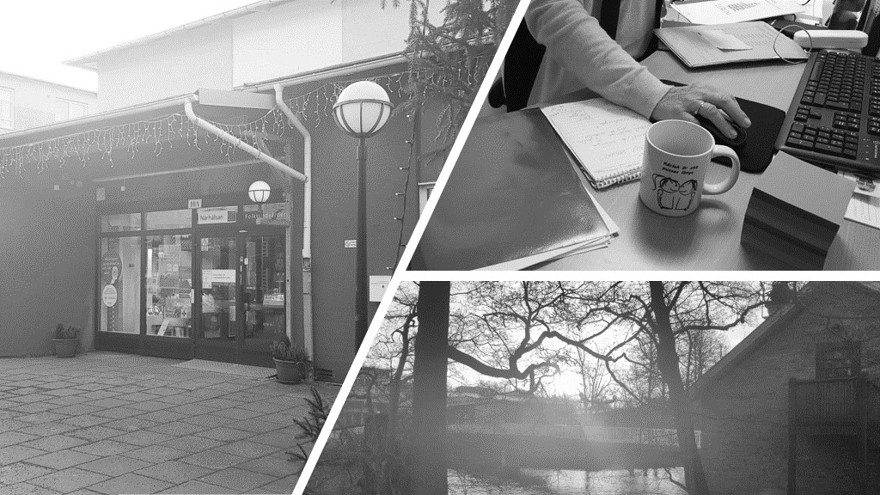 Kollage av olika miljöbilder