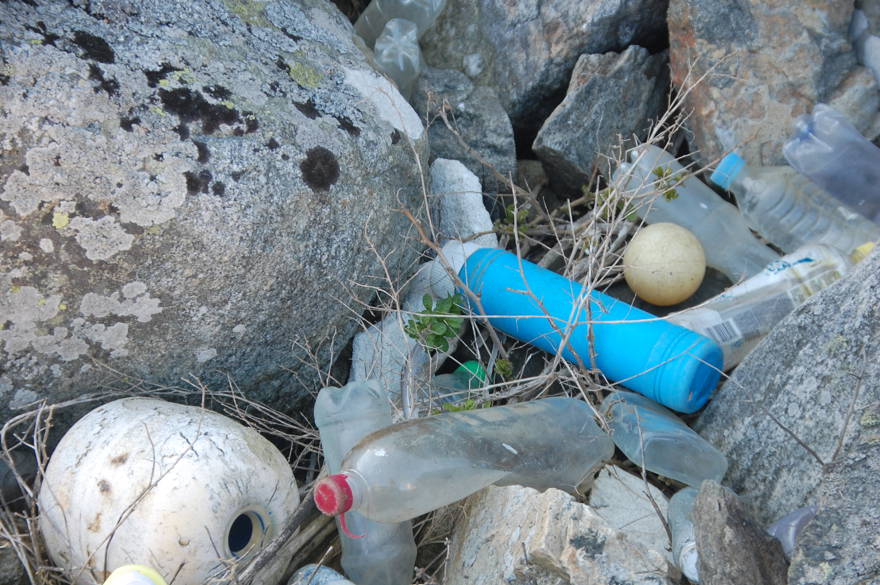 Plastskräp från Havet