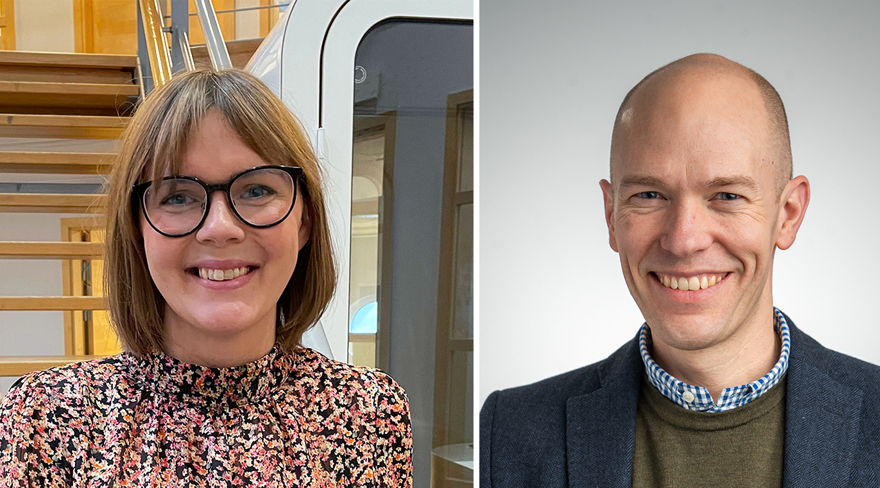 Collagebild av Caroline Fruberg och Christian Colldén.