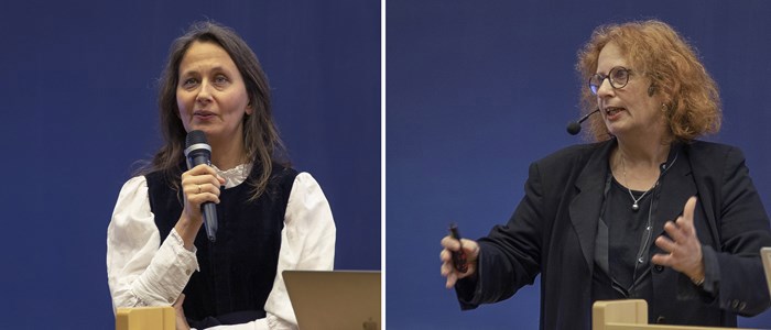 Föreläsare Nanna Gillberg och Sara Thomée