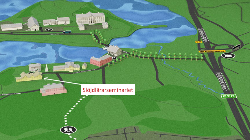 Karta över Nääsområdet