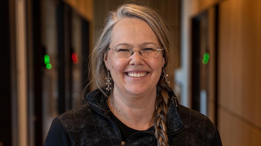 Porträttfoto av forskare Viveka Enander, VKV, Västra Götalandsregionens kompetenscentrum om våld i nära relationer.