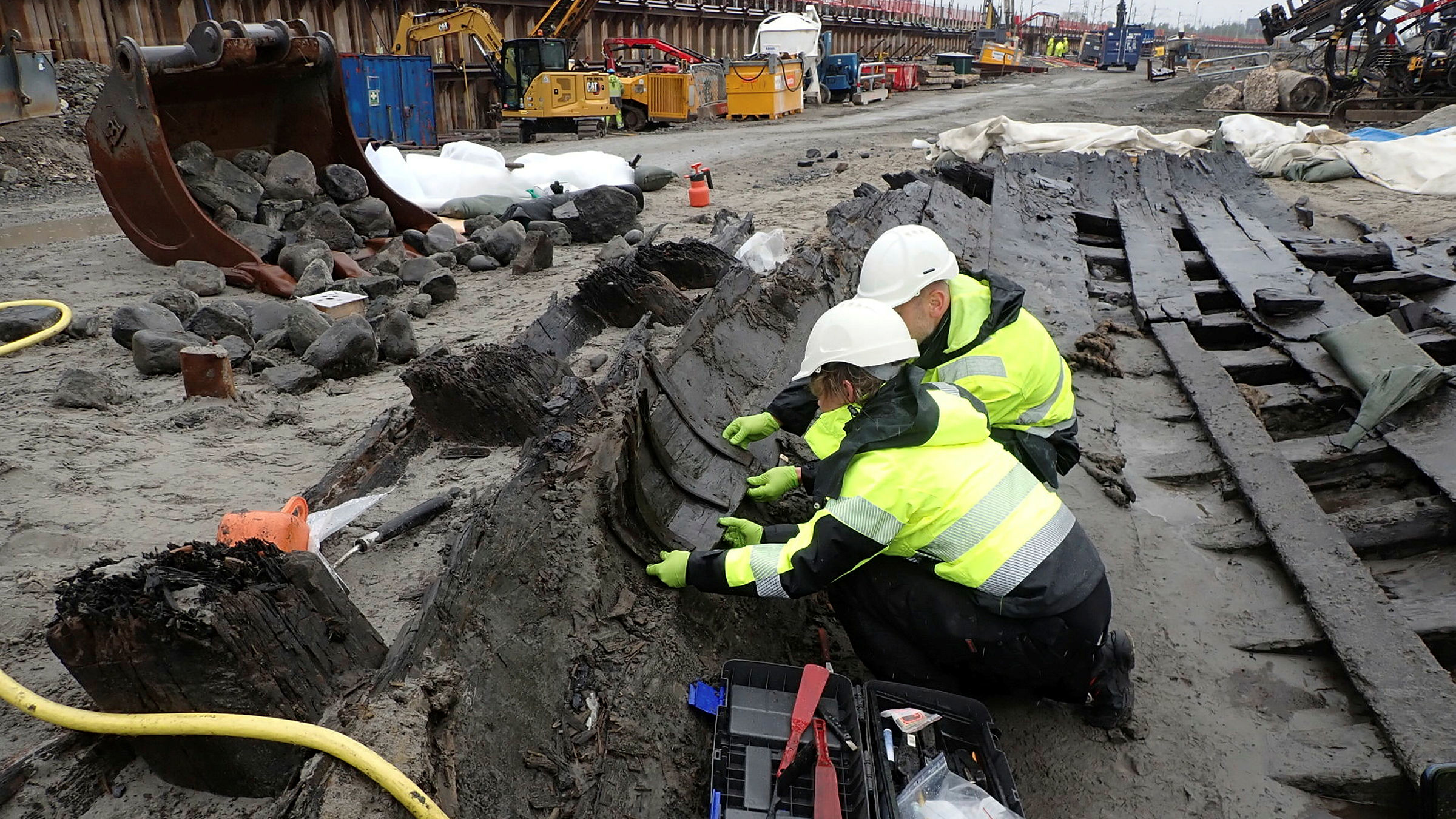 Utgrävning av koggar