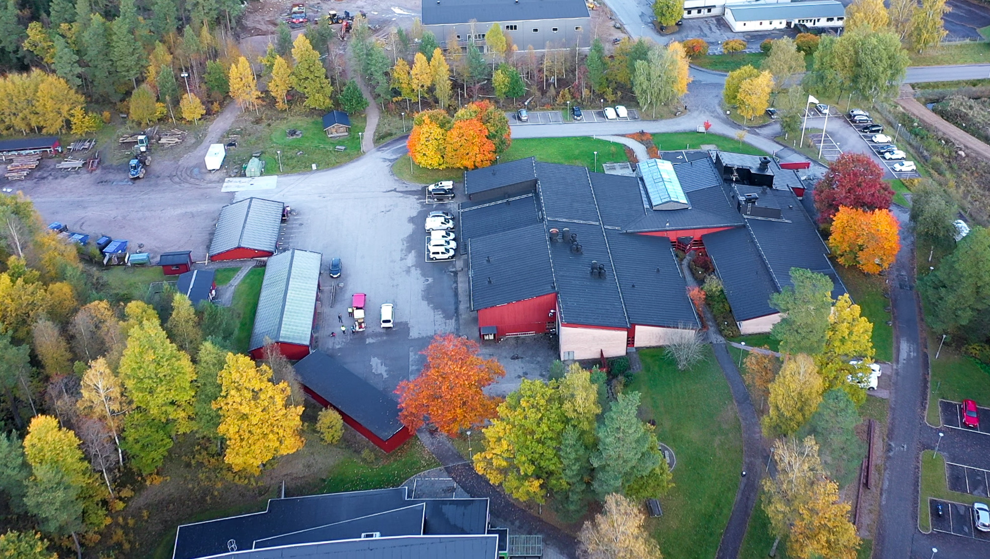An overview of the school campus.