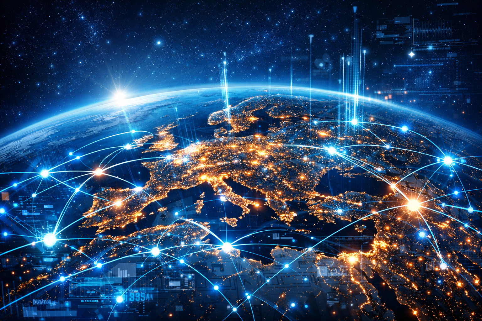 AI genererad bild på jordklotet