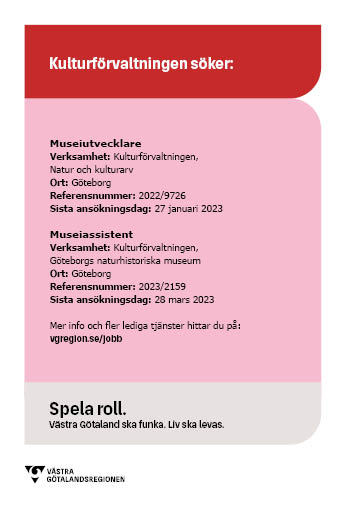 Exempel på stående annons med flera tjänster.