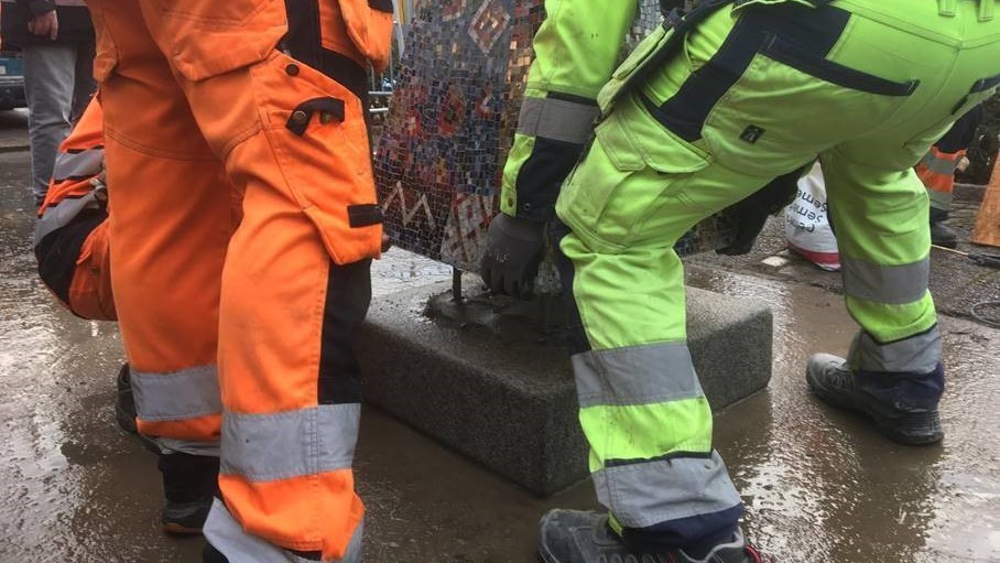 konstplacering i Uddevalla – skulpturen Spira av Lotta Söder