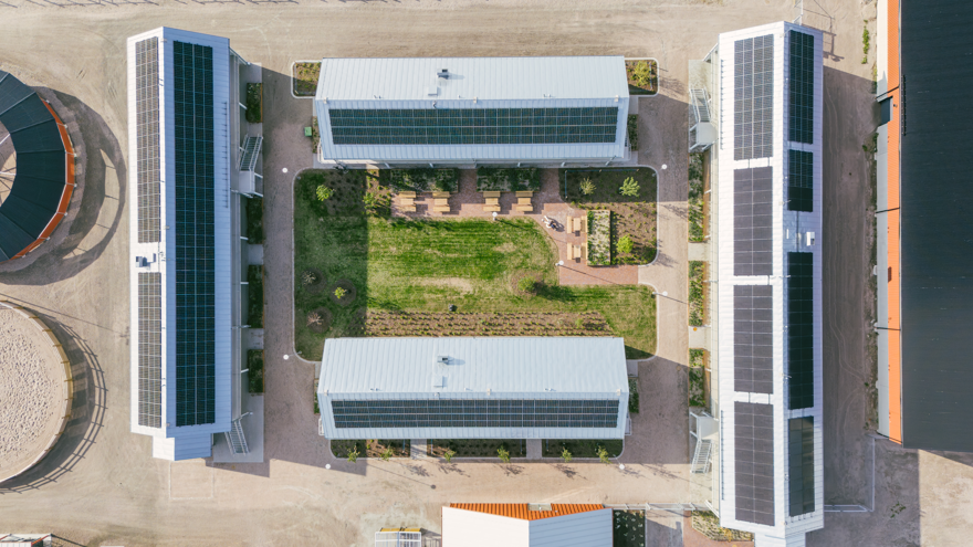 Översiktsbild över Axevallas nya internat