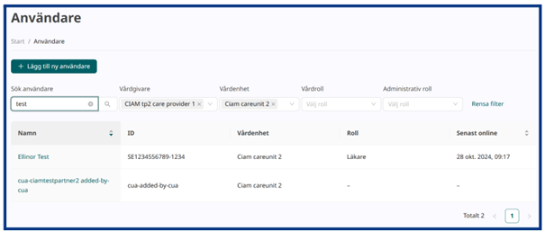 Bild som visar hur man kan filtrera