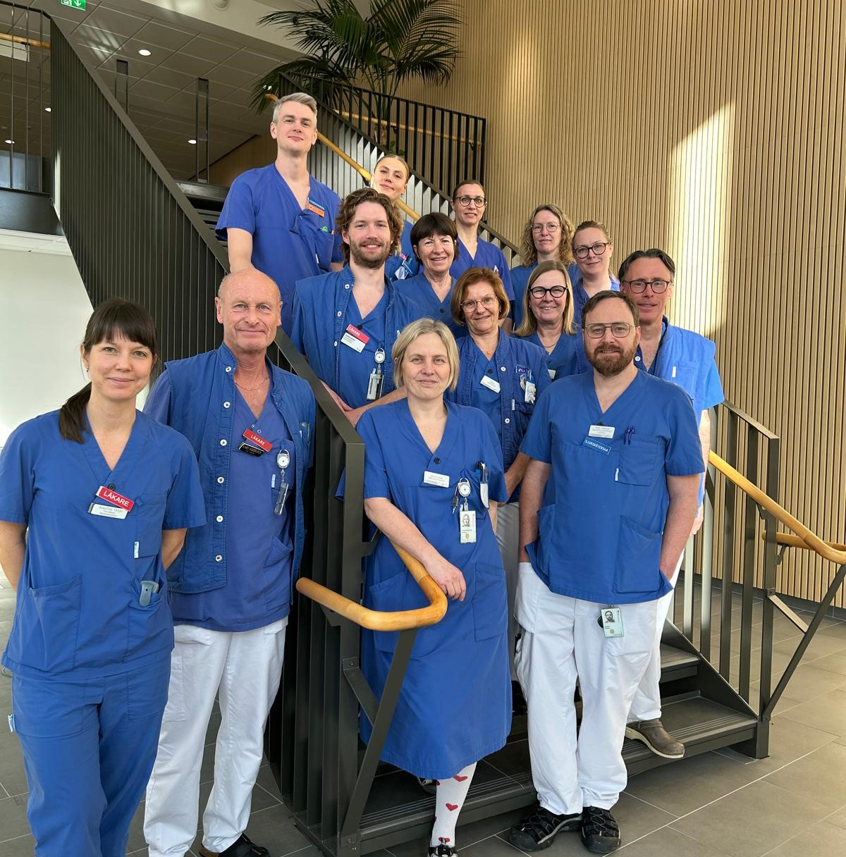 Här syns delar av hjärtteamet på Alingsås lasarett.