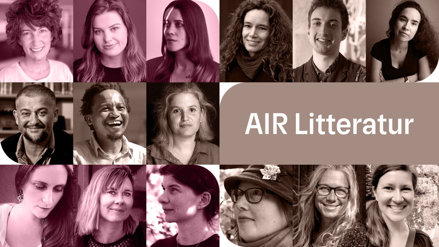 En samling porträttfoton på AIR-stipendiaterna