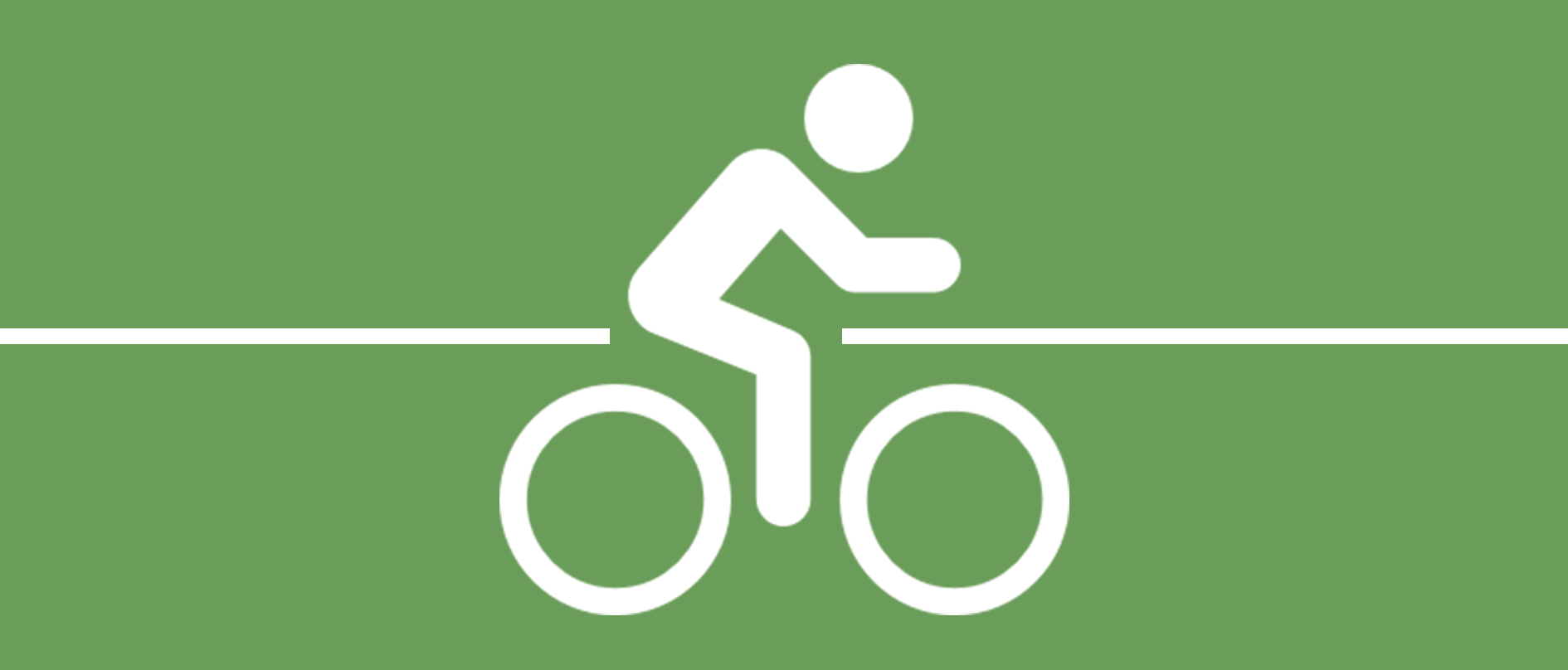 Illustration. En person på en cykel.