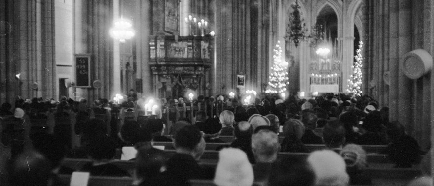 Julotta i Uppsala domkyrka.