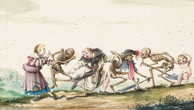 Dödsdansen, målning av Gersina ter Borch