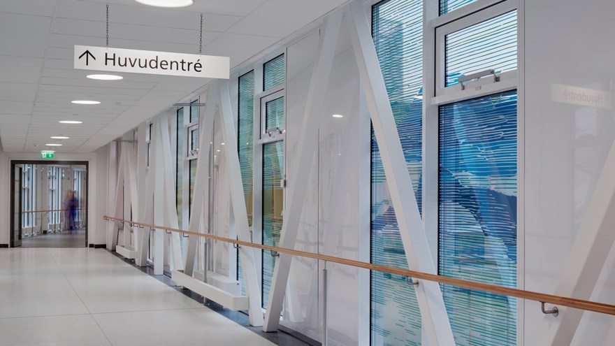 Interiör från en förbindelsegång