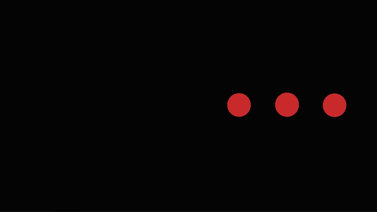 Svart färg tre röda prickar till höger