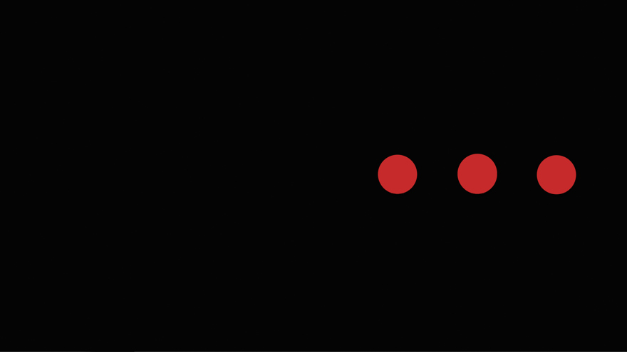 Svart färg tre röda prickar till höger
