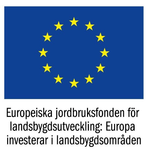 Logotype för Europeiska jordbruksfonden för landsbygdsutveckling:Europa investerar i landsbygdsområden