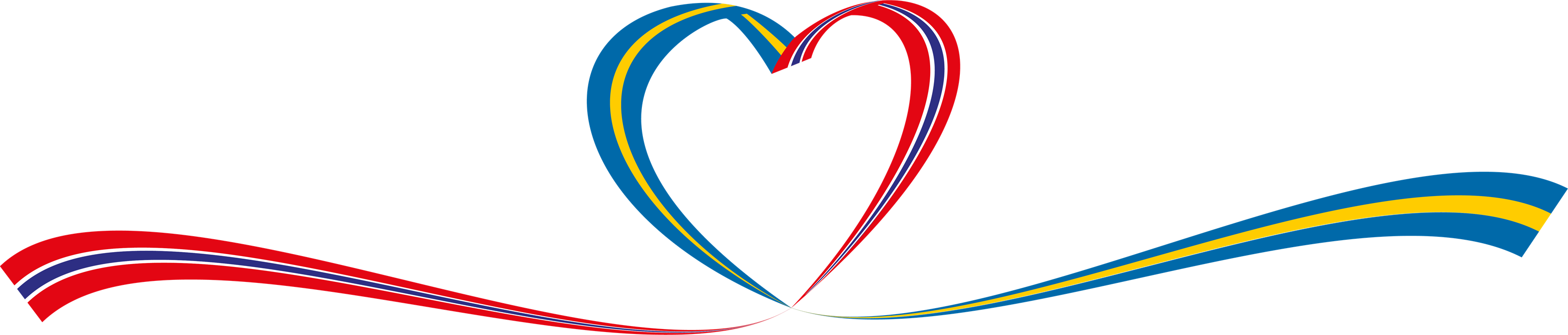 Svenska och norska flaggan möts i ett hjärta för att beskriva samverkan