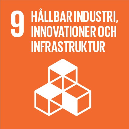 Logga Agenda 2030 Hållbar industri, innovationer och infrastruktur