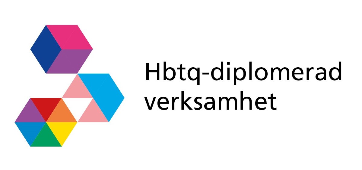 banner med texten hbtq-diplomerad verksamhet