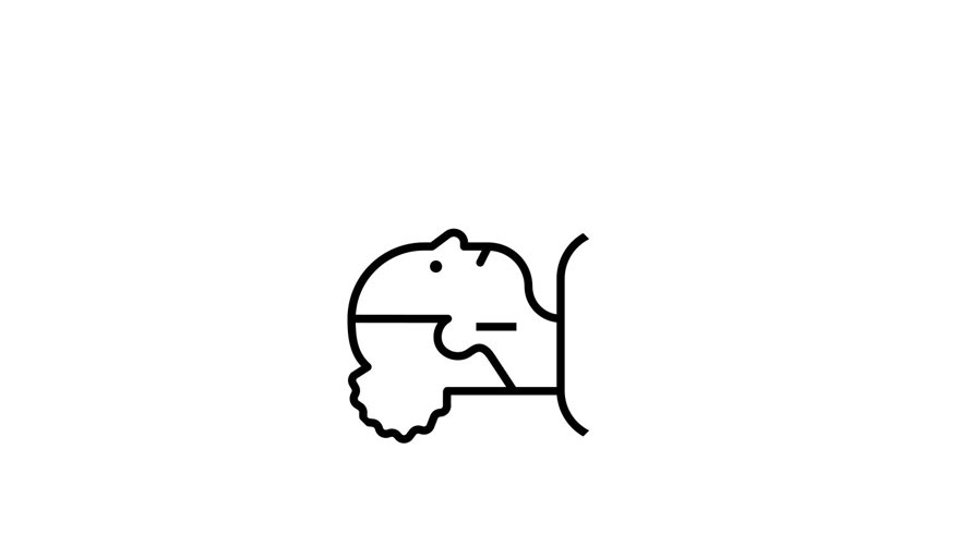 exempel ikon som är snedställd