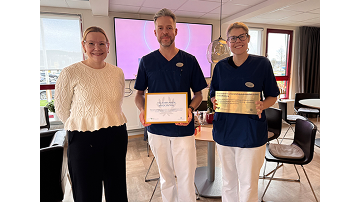 Tanja Fransson, FoU primär och nära vård Södra Älvsborg, Henrik Malmberg och Theresia Karlsson, Praktikertjänst Hälsobrunnen vårdcentral