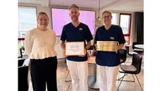 Tanja Fransson, FoU primär och nära vård Södra Älvsborg, Henrik Malmberg och Theresia Karlsson, Praktikertjänst Hälsobrunnen vårdcentral