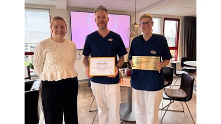 Tanja Fransson, FoU primär och nära vård Södra Älvsborg, Henrik Malmberg och Theresia Karlsson, Praktikertjänst Hälsobrunnen vårdcentral