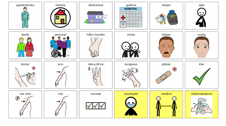 Bild på bildstöd om vaccinet