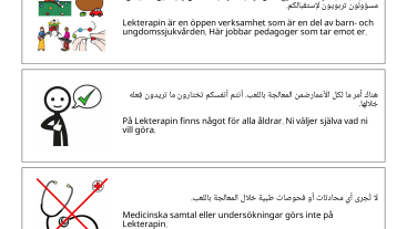 Information till föräldrar om lekterapi