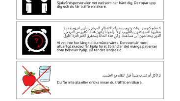Inskrivning på handkirurgisk mottagning