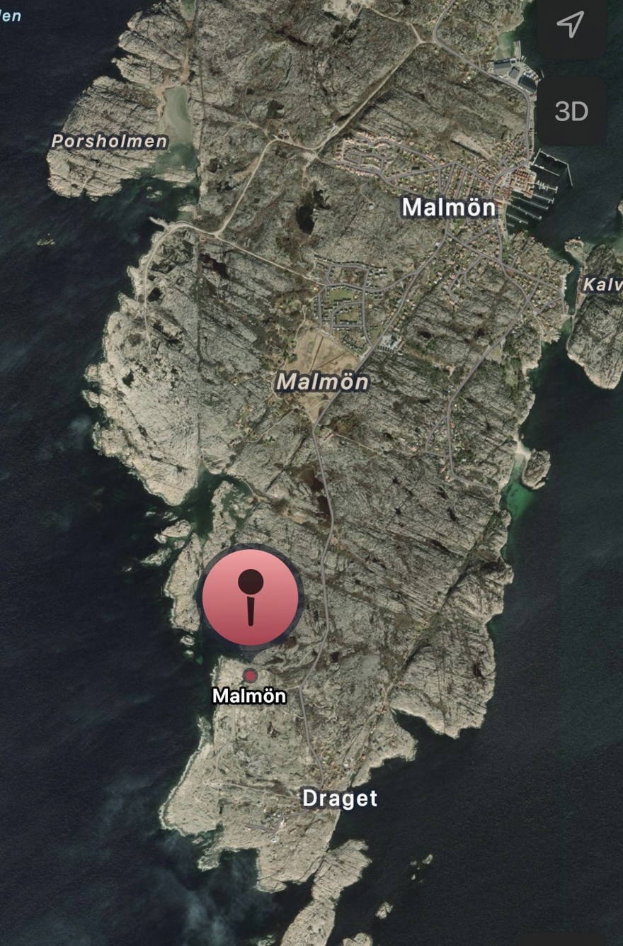 Karta över Bohus Malmön