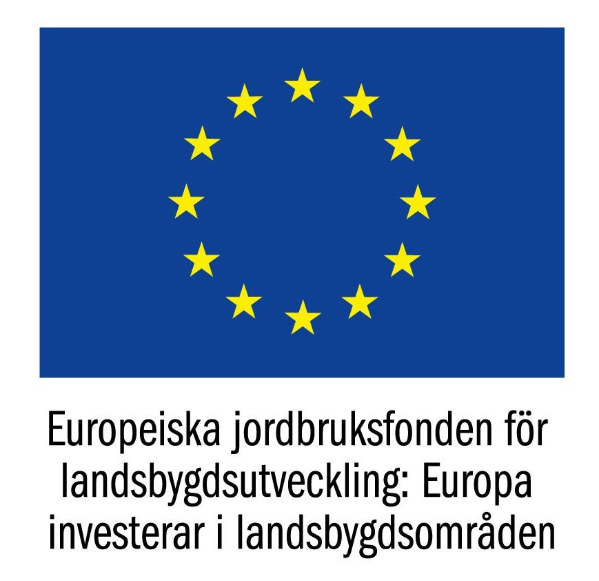 Logga för Europeiska jordbruksfonden för landsbygdsutveckling, EU-flaggan