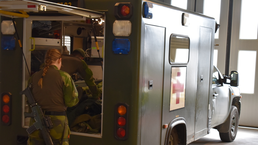militär ambulans