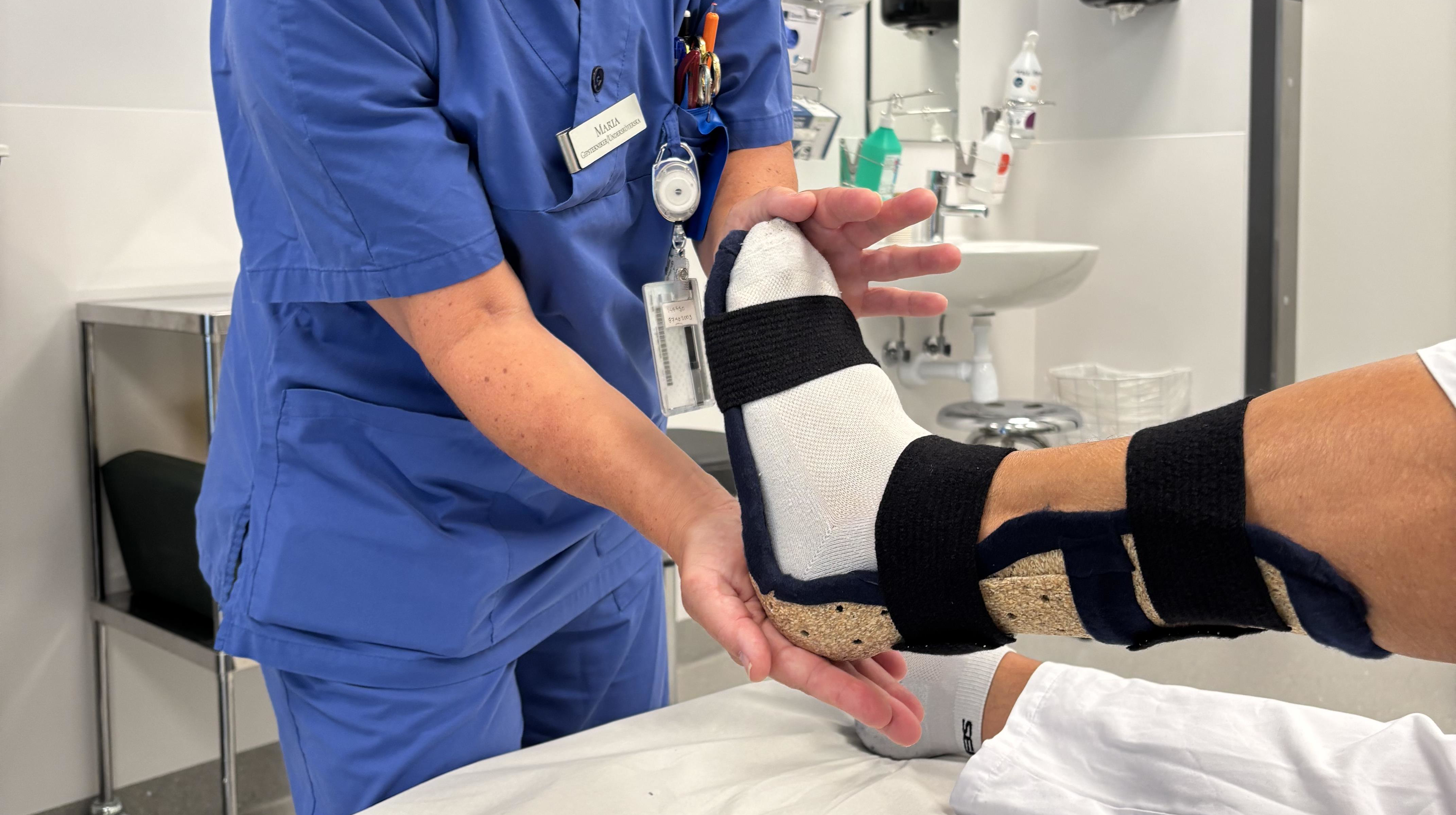 Bilden visar ortos som ger stöd för fot