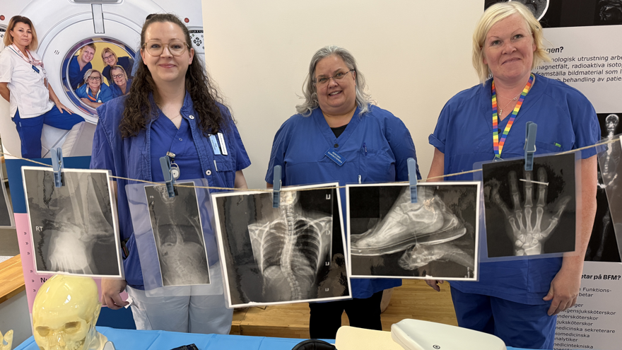 tre medarbetare från bild-och funktionsmedicin Lidköping