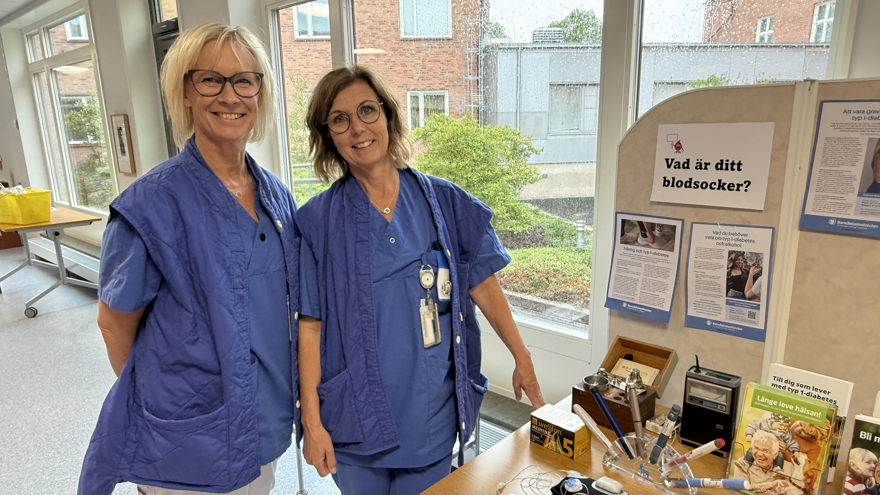 Medarbetare från hjärtmottagningen