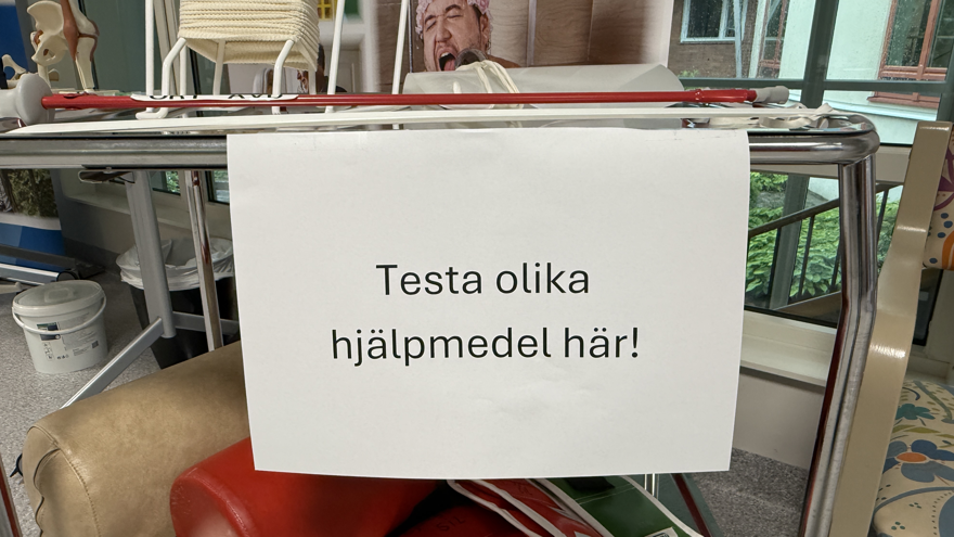 Möjlighet att testa hjälpmedel